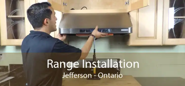 Range Installation Jefferson - Ontario